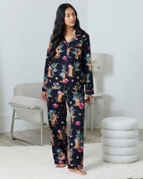 Navy-Heart-Tiger-Organic-Cotton-Pyjama-Set