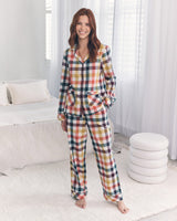 Multicolour-Gingham-Organic-Cotton-Pyjama-Set