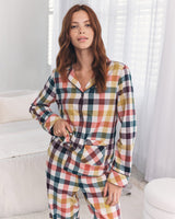 Multicolour Gingham Organic Cotton Pyjama Set