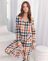 Multicolour Gingham Organic Cotton Pyjama Set