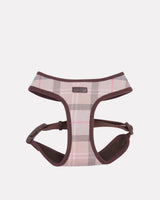 Taupe & Pink Tartan Cushioned Dog Harness
