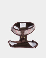 Taupe & Pink Tartan Cushioned Dog Harness