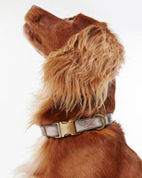 Pink-Tartan-Taupe-Barbour-Relective-Dog-Collar