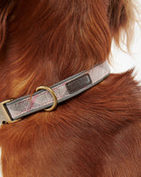 Pink Tartan & Taupe Barbour Reflective Dog Collar