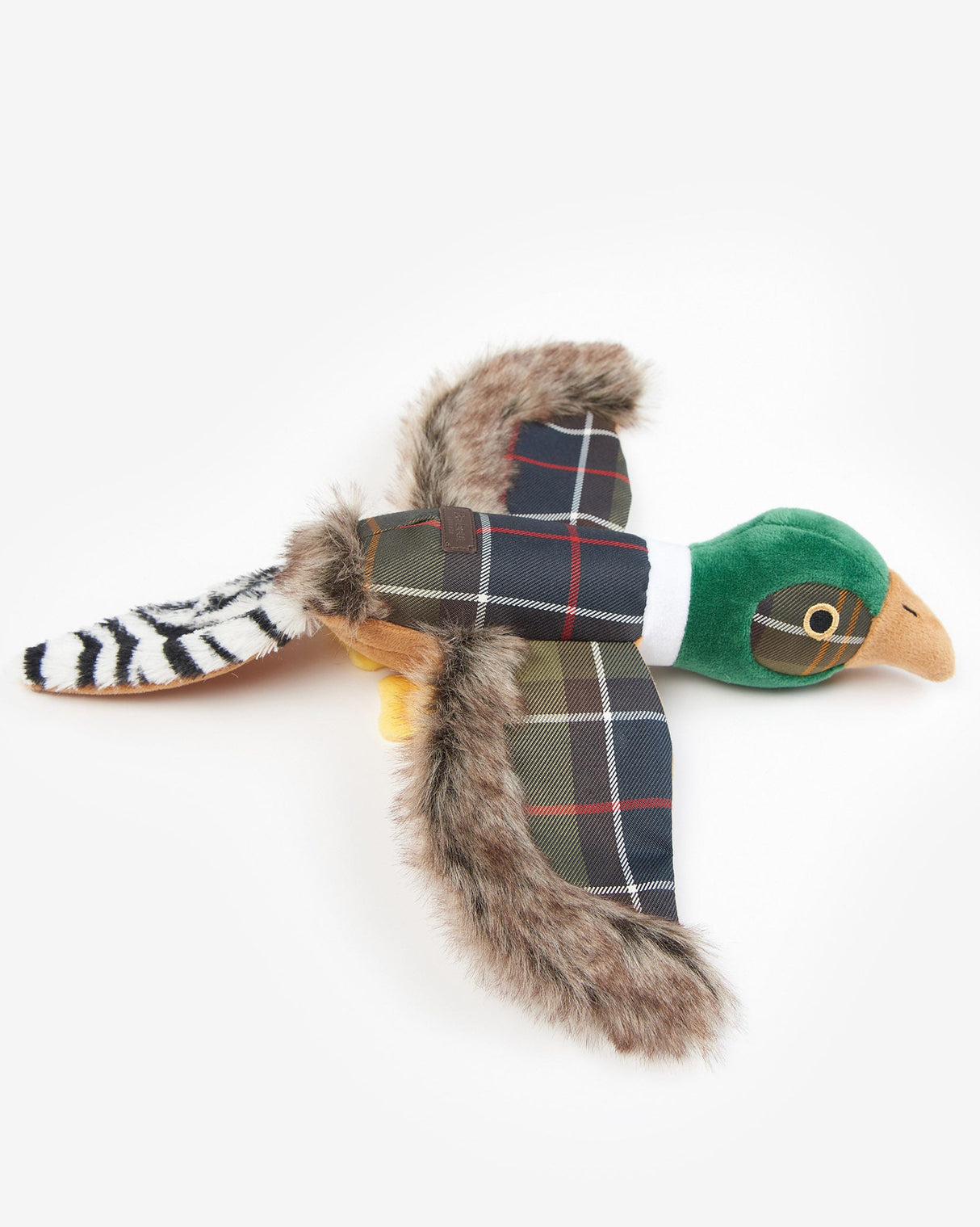 Classic Tartan Barbour Pheasant Dog Toy