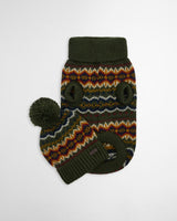 Olive-Fair-Isle-Barbour-Dog-Gift-Set