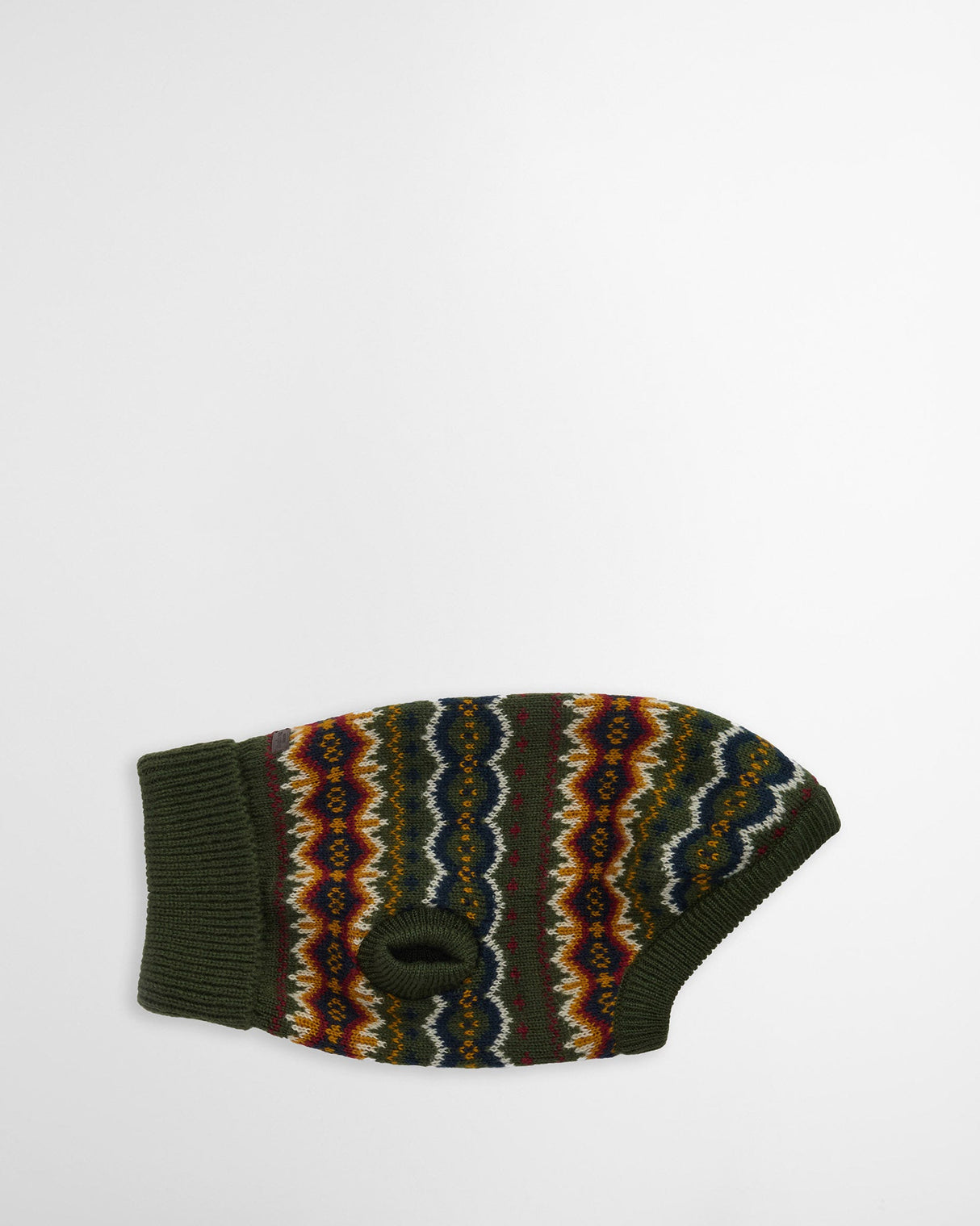 Olive Fair Isle Barbour Dog Gift Set