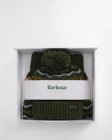Olive Fair Isle Barbour Dog Gift Set