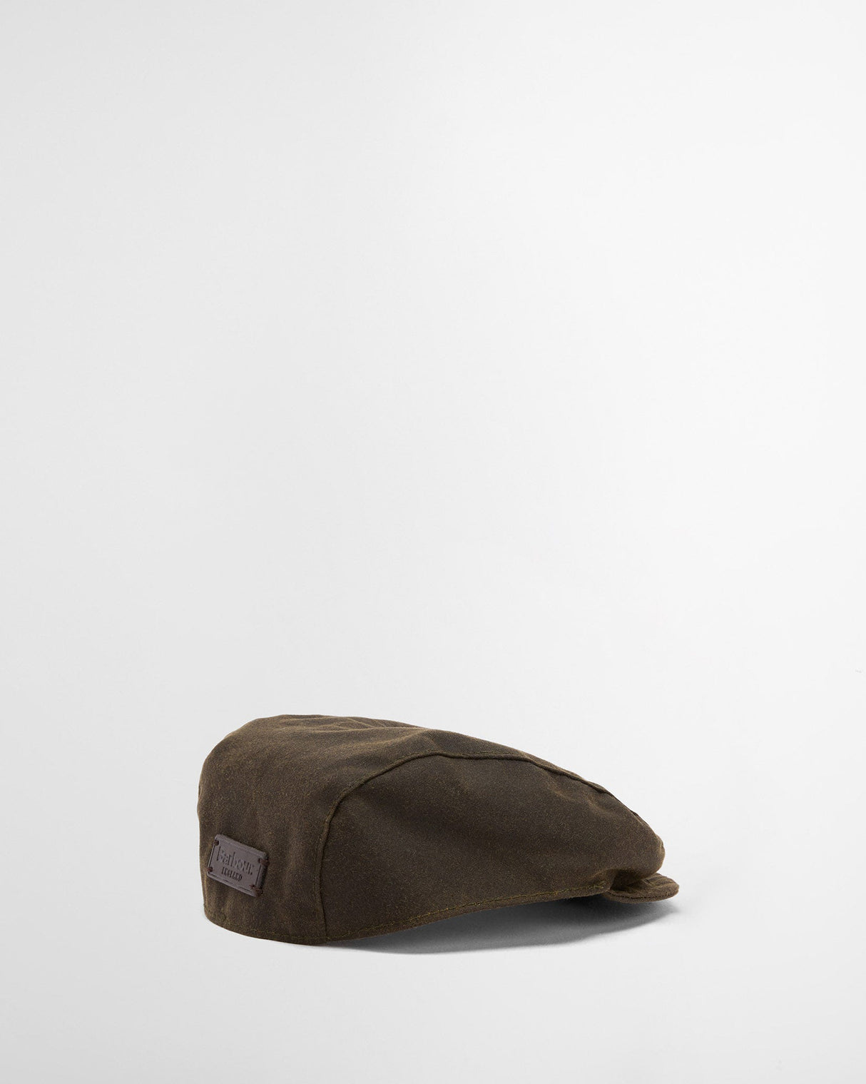 Olive Barbour Waxed Cotton Dog Flat Cap