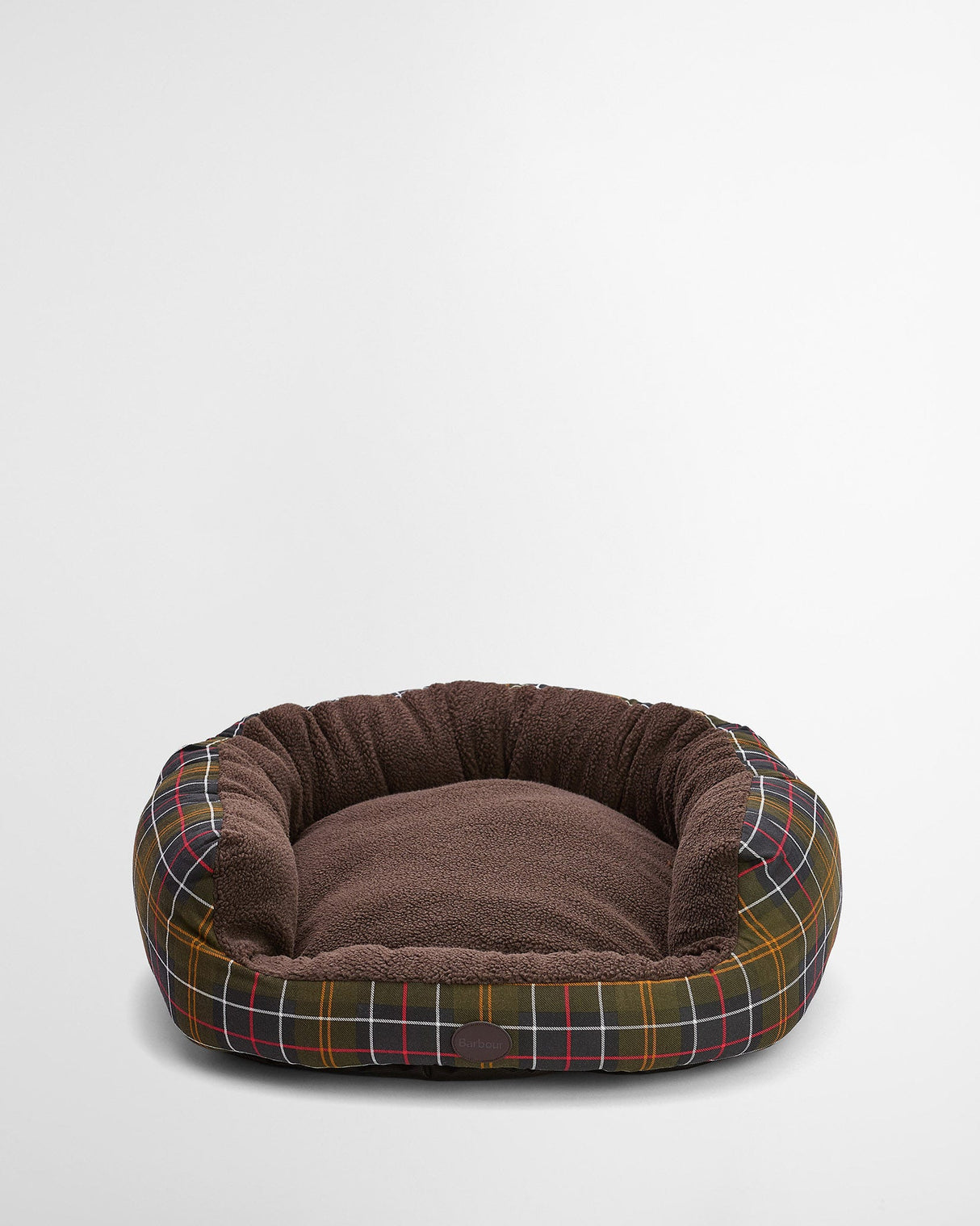 Classic-Tartan-Barbour-Round-Dog-Bed