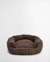 Classic-Tartan-Barbour-Round-Dog-Bed