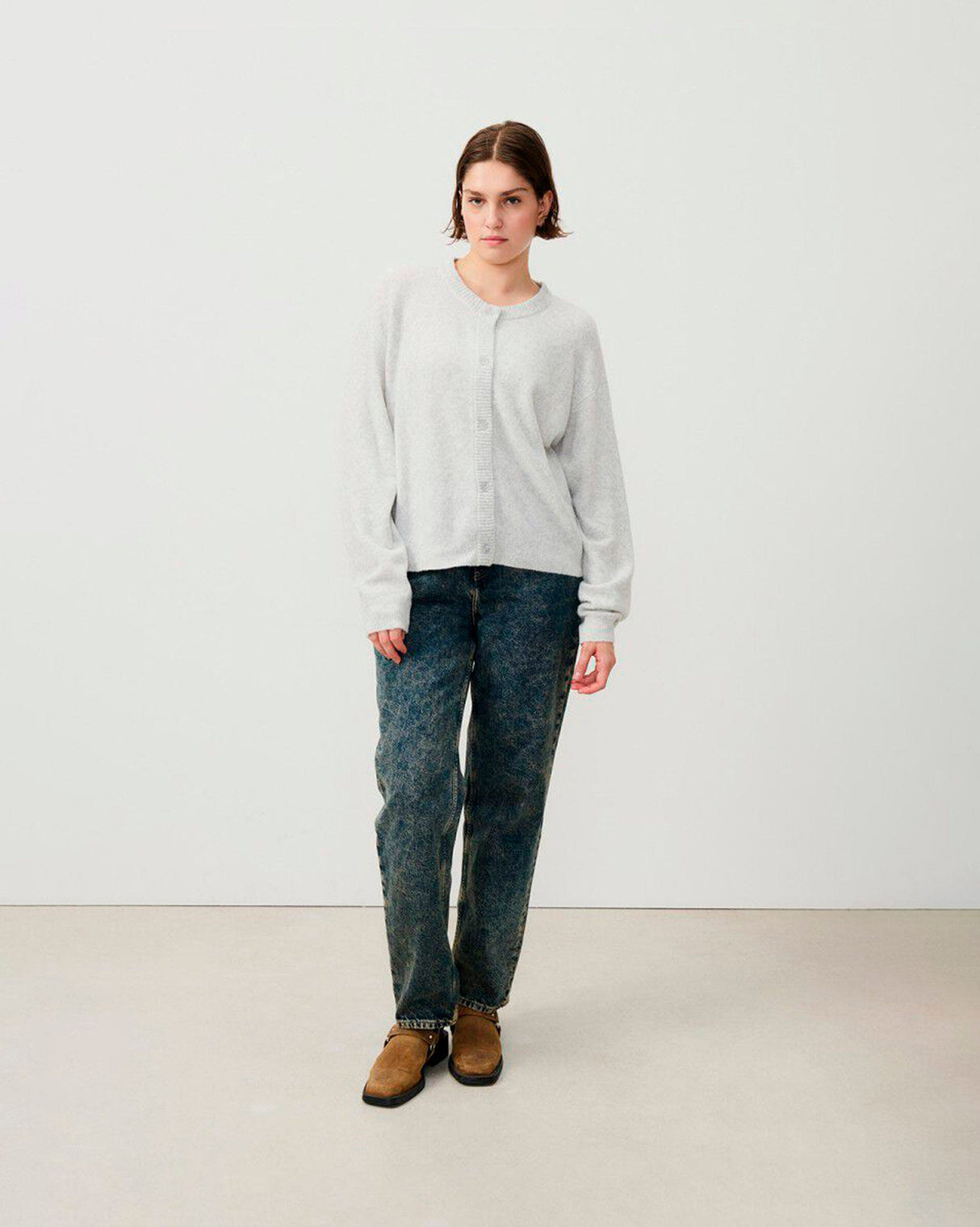 Heather Grey Damsville Cardigan