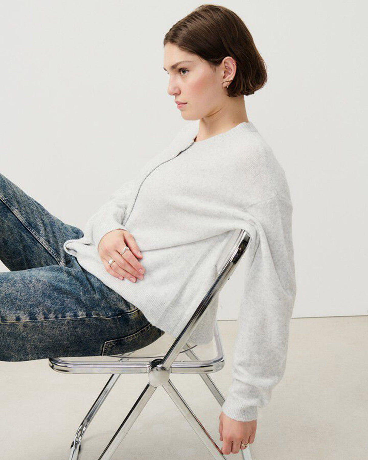 Heather Grey Damsville Cardigan