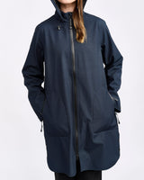 Dark-Indigo-A-Line-Soft-Shell-Raincoat