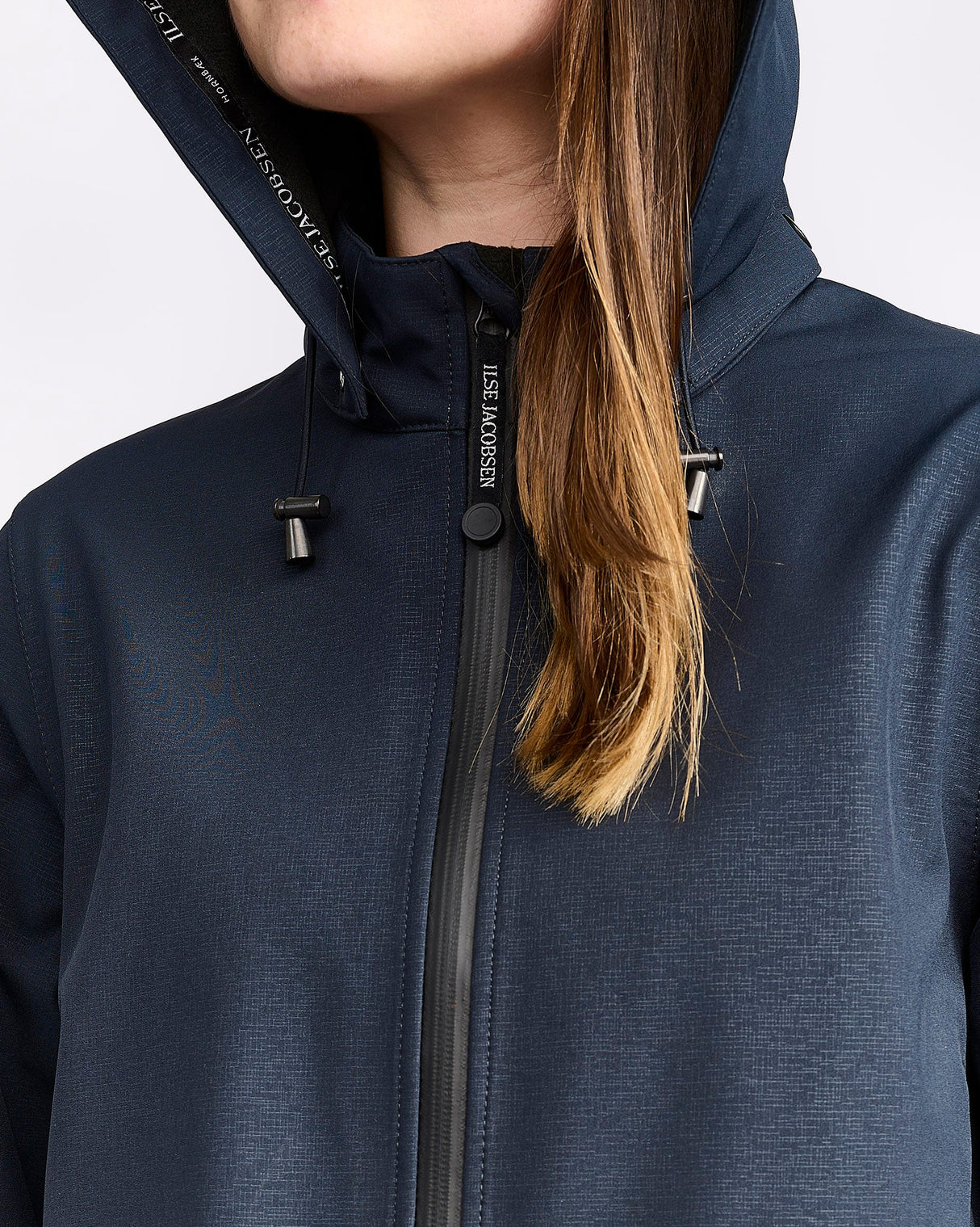 Dark Indigo A-Line Soft Shell Raincoat