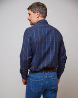 Dark-Navy-Anton-Check-Shirt