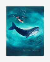 Just-Keep-Swimming-8x6-Print