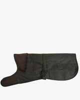 Olive Barbour Waxed Cotton Dog Coat