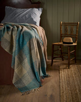 Dewdrop Mohair Tweed Throw