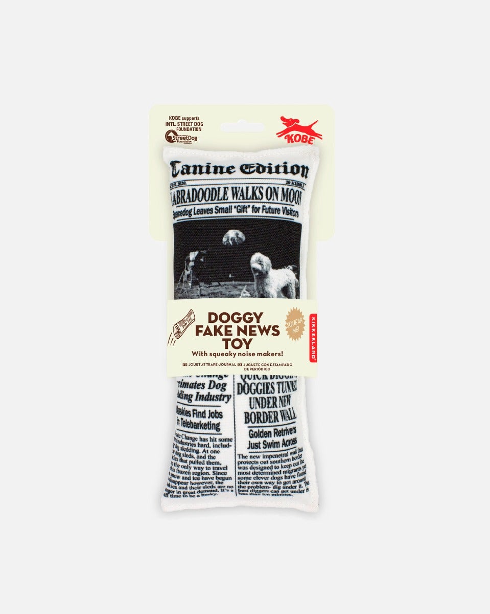 Fake News Squeaky Dog Toy