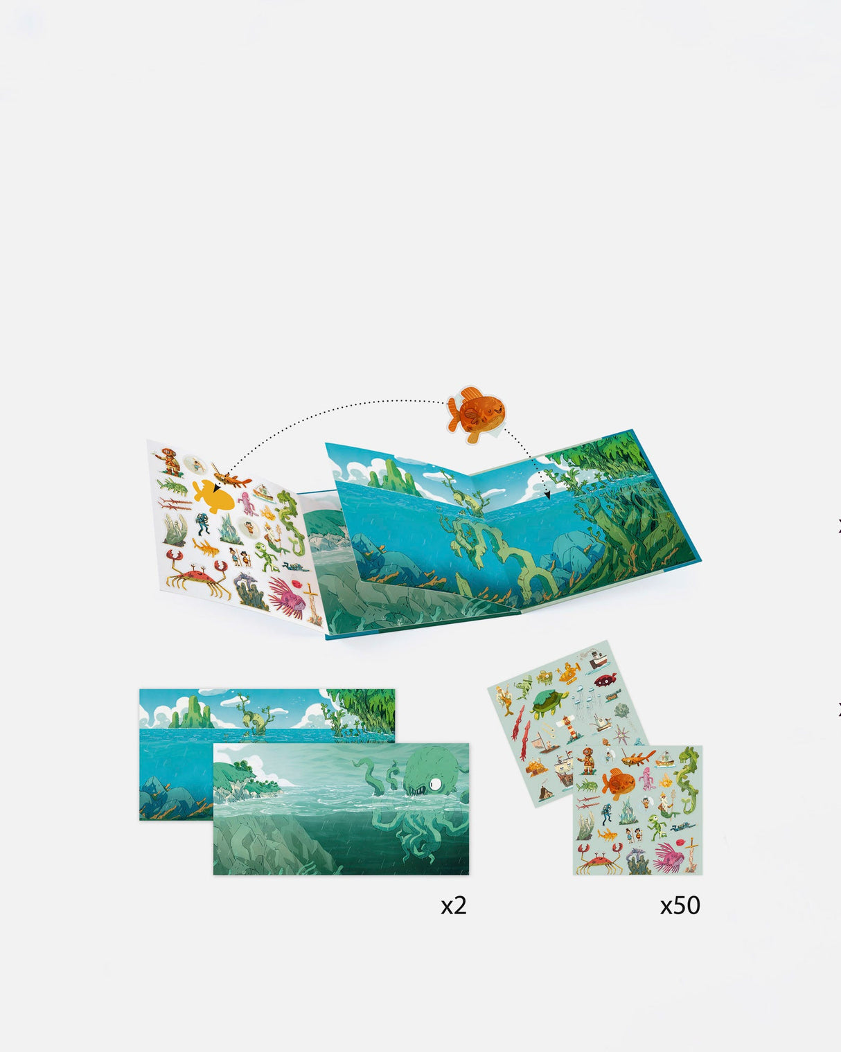 Adventures at Sea Sticker Book