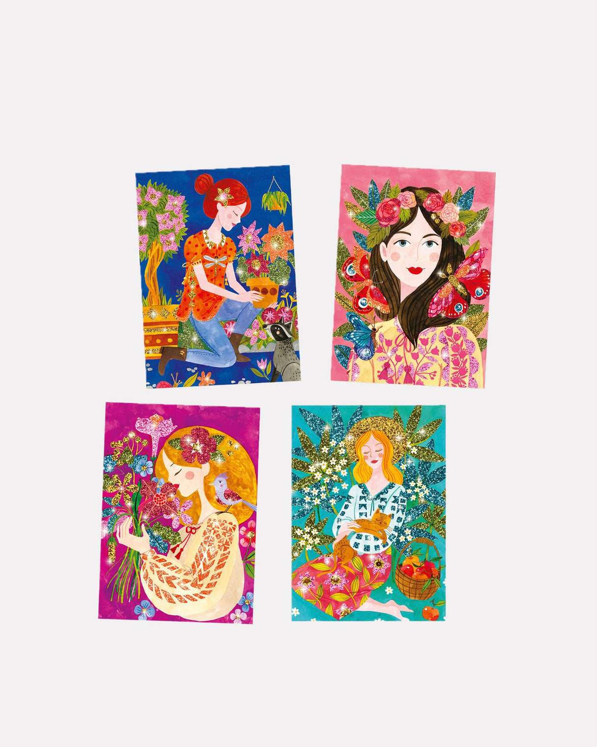 The Scent of Flowers Glitter Boards Set