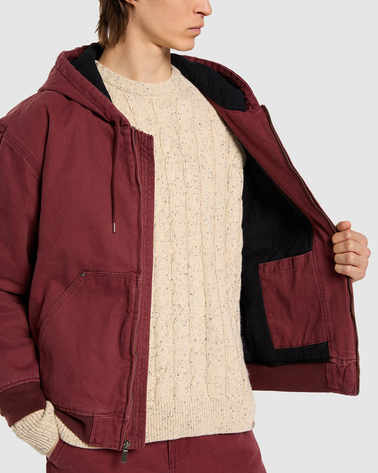 Andorra Hilham Hooded Canvas Jacket