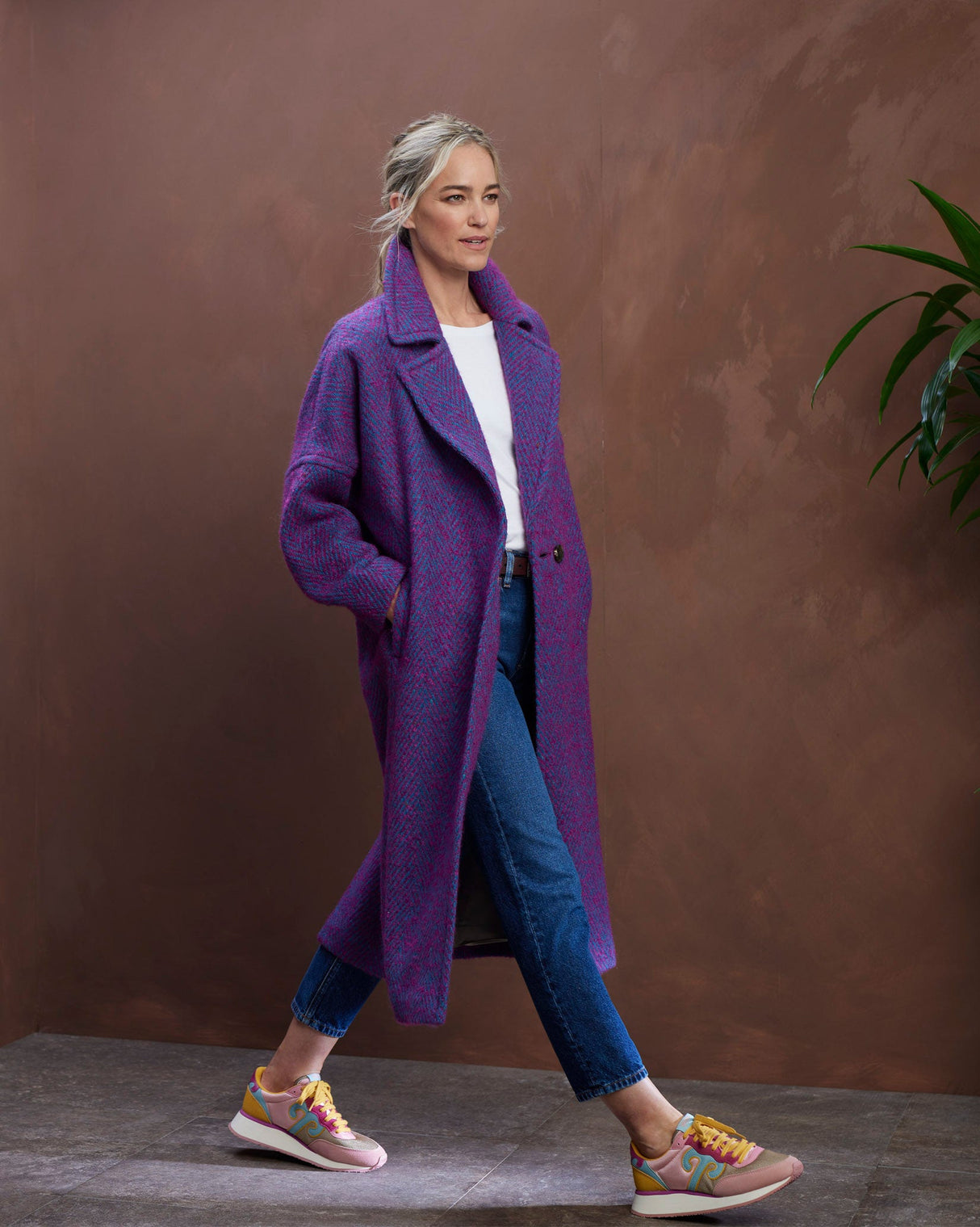 Reflection Light Donegal Wool & Mohair Coat