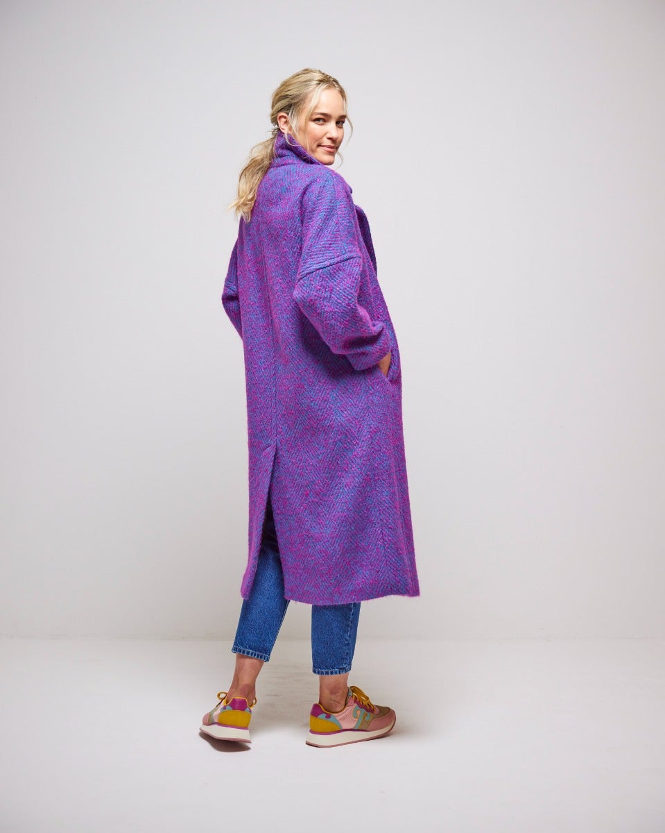 Reflection Light Donegal Wool & Mohair Coat