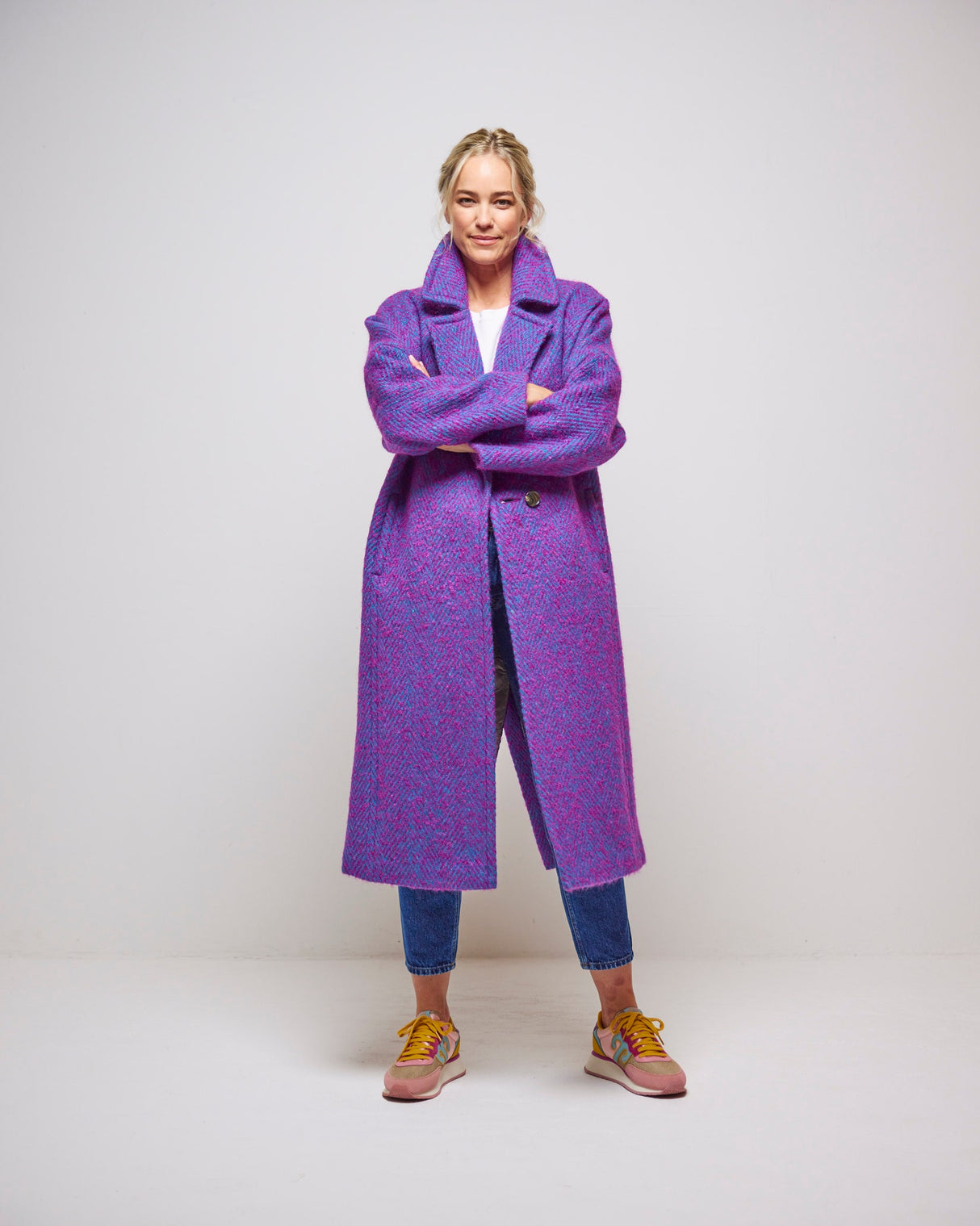 Reflection Light Donegal Wool & Mohair Coat