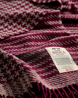 Maple Houndstooth Wide Donegal Tweed Scarf