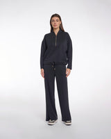 Black Dounia Zip Sweatshirt