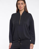 Black Dounia Zip Sweatshirt