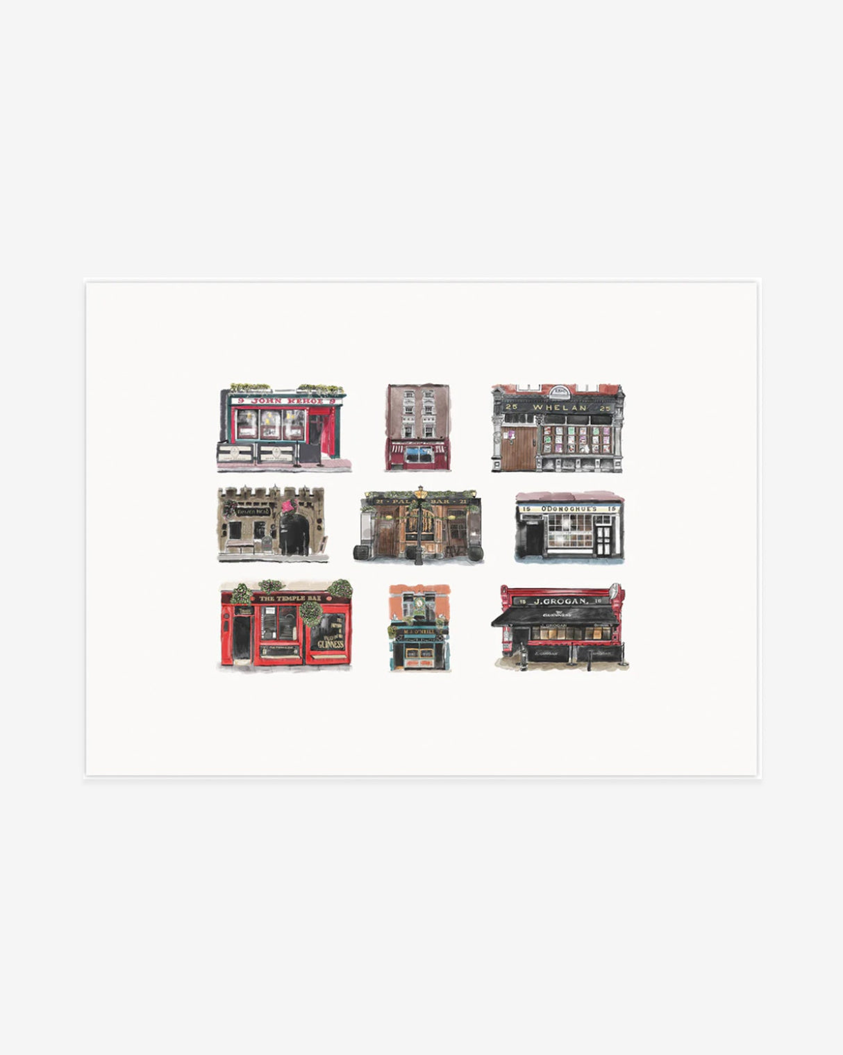 Dublin-Pubs-Collection-Print