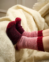 Dusty Pink & Portnoo Women's Donegal Wool Socks