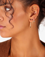 Gold-Filled-Black-Chain-Stud-Earrings