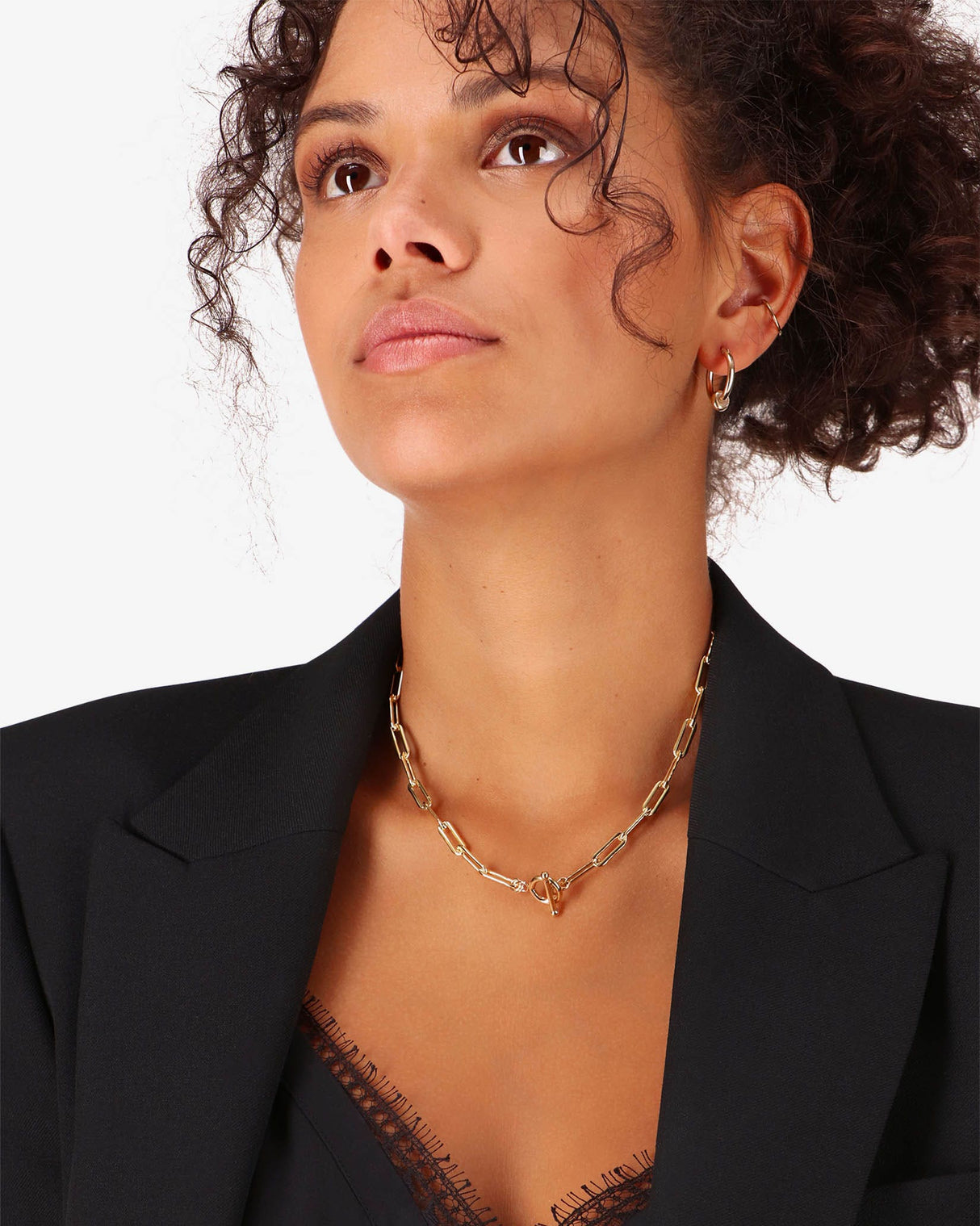 Gold Filled Minimalist Saucer Huggie Earrings