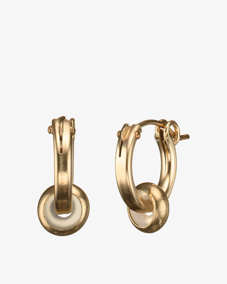 Gold Filled Minimalist Saucer Huggie Earrings