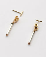 Gold Filled Sunray Backdrop Studs