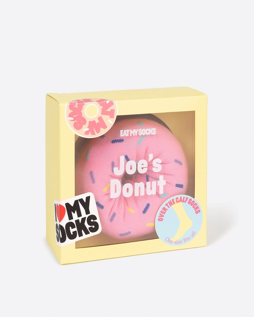 Strawberry Donut Novelty Socks