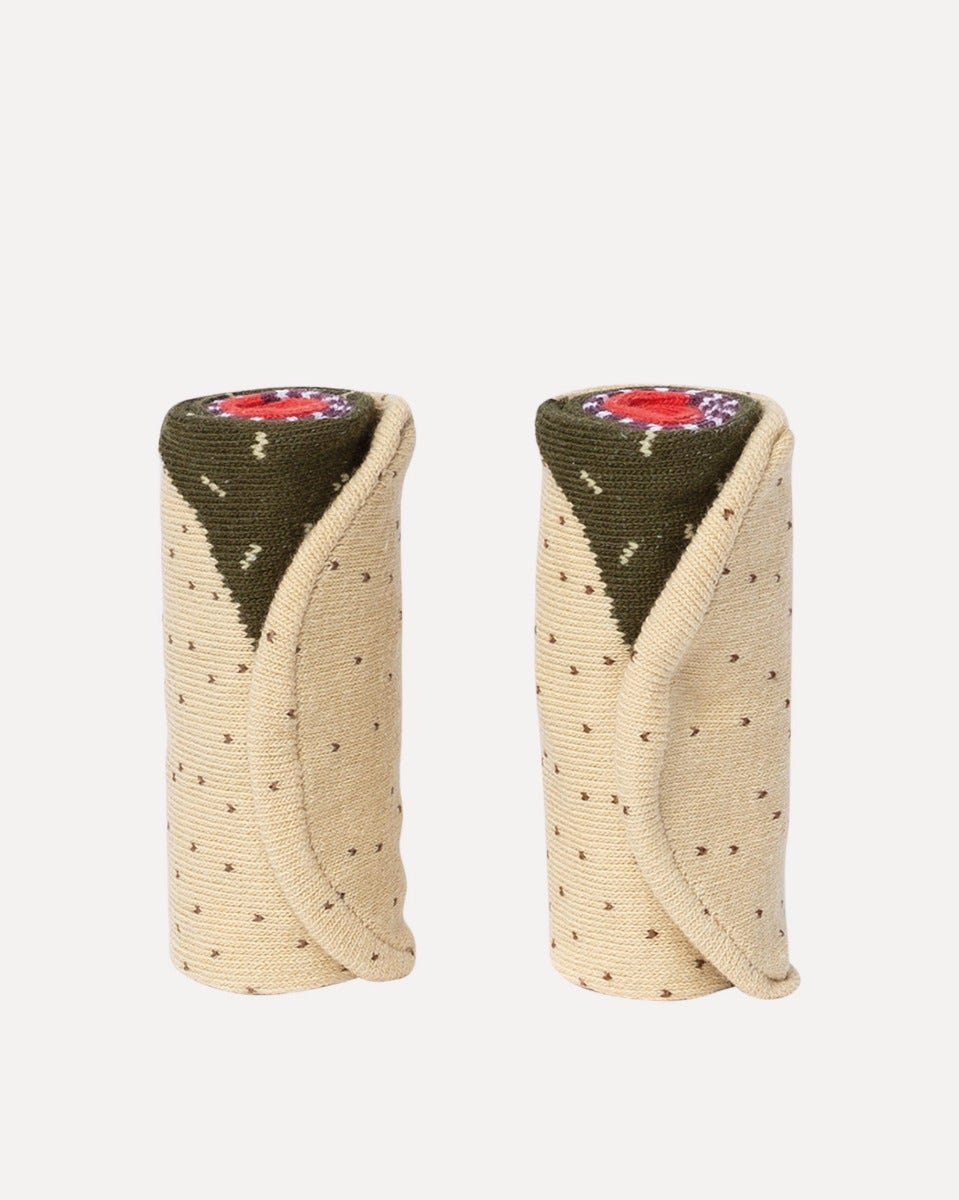 Spicy Burrito Novelty Socks