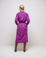 Aubergine Adenisse Shirt Dress