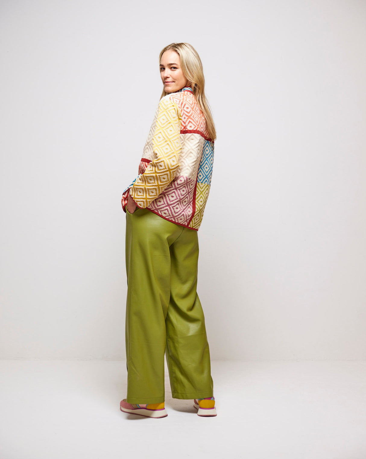 Multi Colour Block Marine Lock Jacket