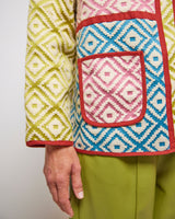 Multi Colour Block Marine Lock Jacket