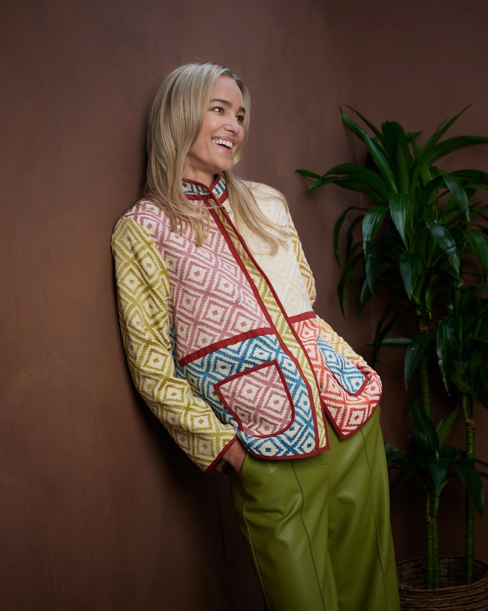 Multi Colour Block Marine Lock Jacket