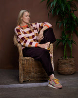 Aubergine Zita Cord Wide Leg Pants