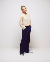 Beige Antolia Fringe Top