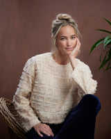 Beige Antolia Fringe Top