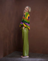 Olive Nella Faux Leather Pants