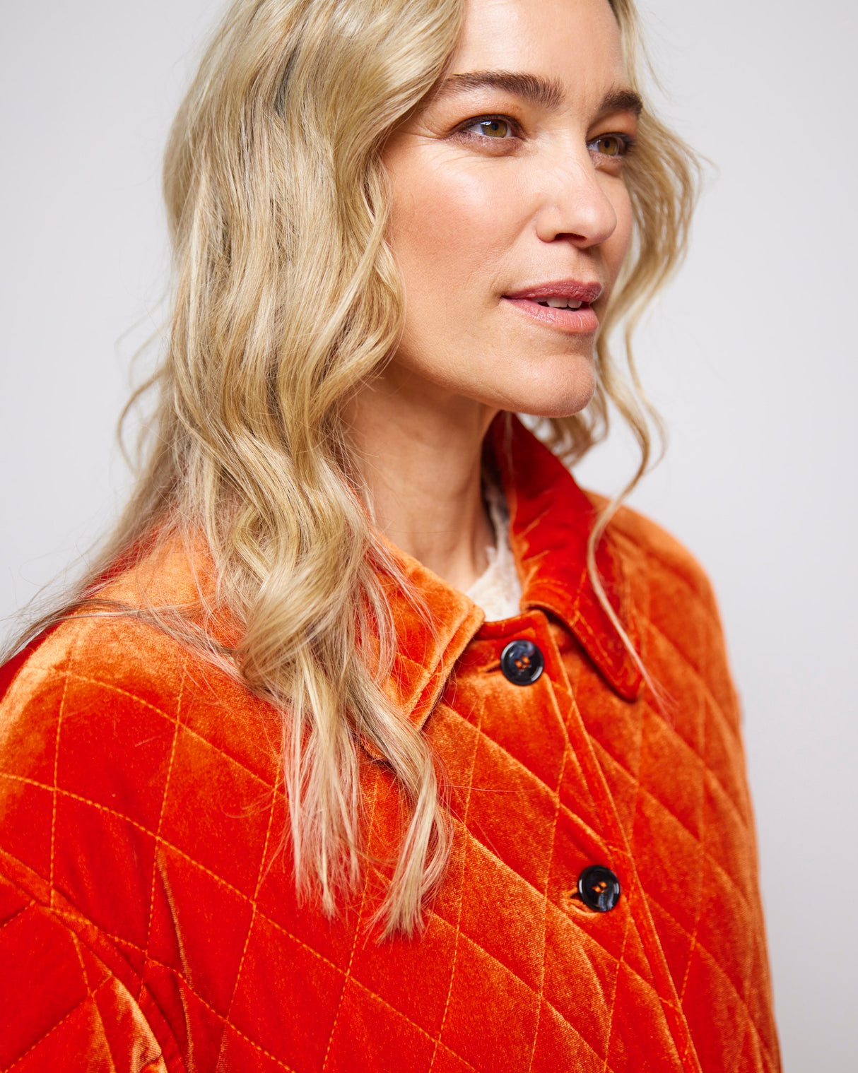 Burnt Orange Laia Quilted Jacket